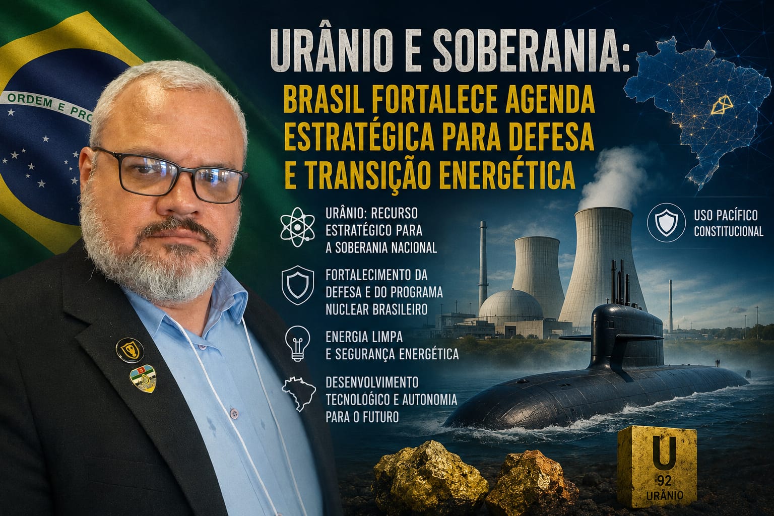 Governo fortalece agenda estratégica para o urânio e reforça papel do setor mineral na soberania nacional.