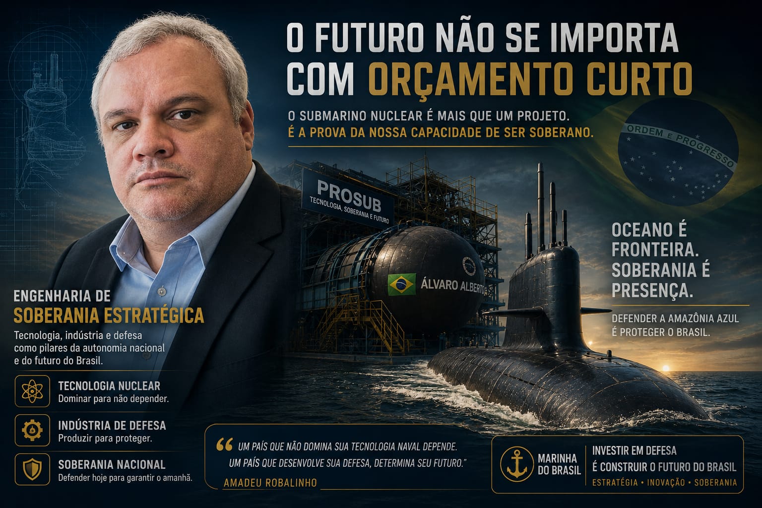 O Adiamento do submarino nuclear Álvaro Alberto: quando a restrição orçamentária compromete a soberania estratégica brasileira