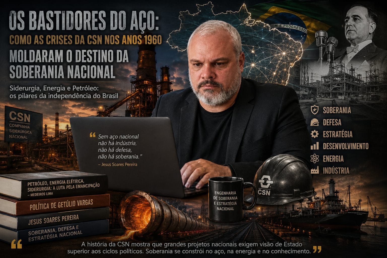 A Engenharia da Soberania Nacional: Como a Siderurgia de Vargas Moldou o Brasil e os Desafios Estratégicos do Século XXI