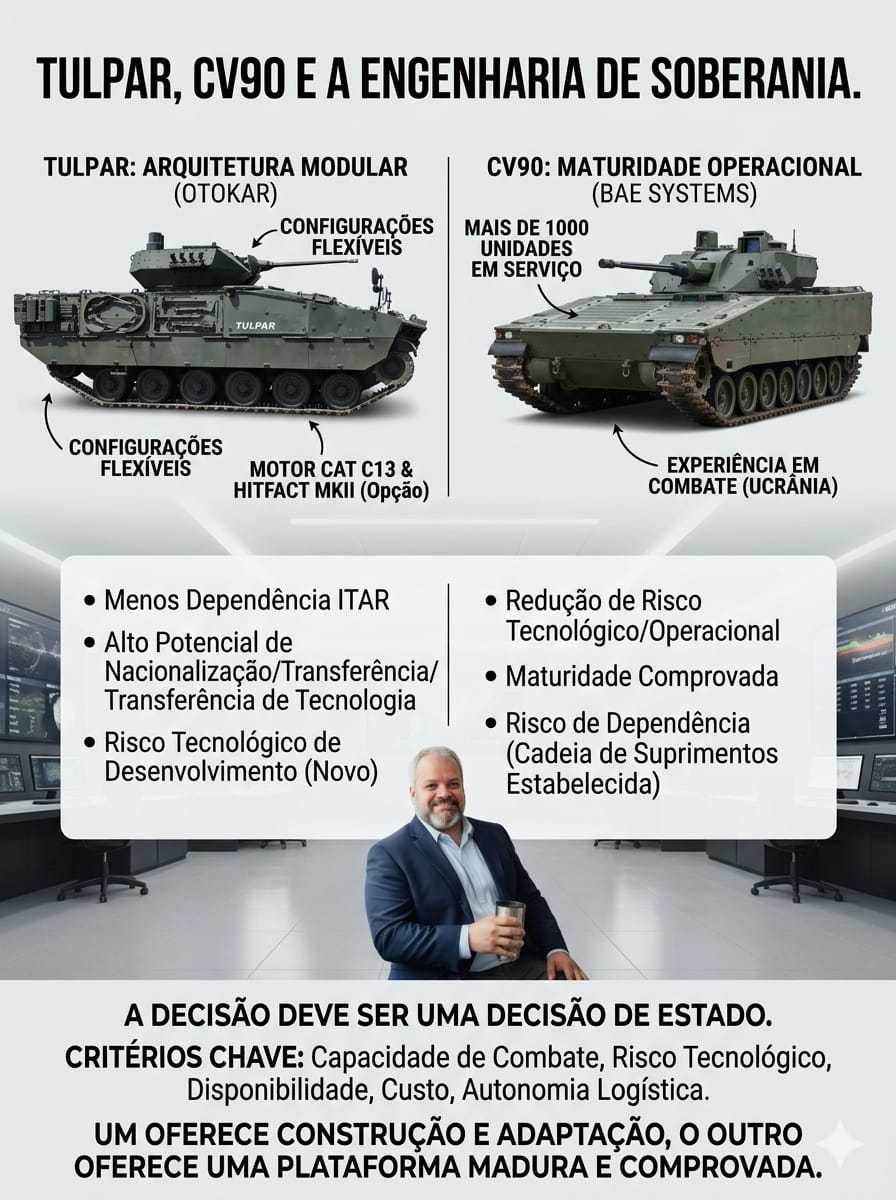 TULPAR, CV90 E A ENGENHARIA DE SOBERANIA