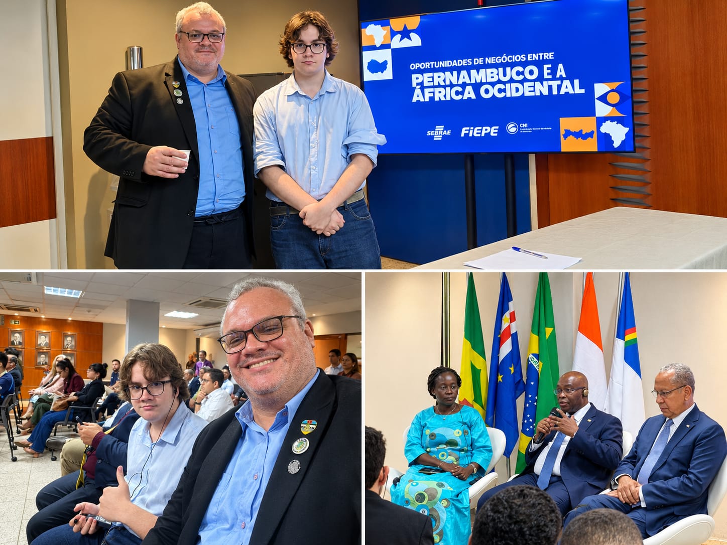Parabenizamos a FIEPE, por meio do CIN-PE, e o SEBRAE/PE pela realização do seminário “Oportunidades de Negócios entre Pernambuco e a África Ocidental”.