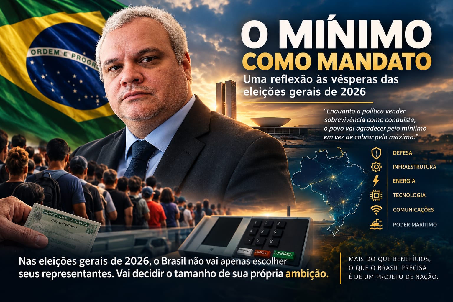 O MÍNIMO COMO MANDATO: UMA REFLEXÃO ÀS VÉSPERAS DAS ELEIÇÕES GERAIS DE 2026
