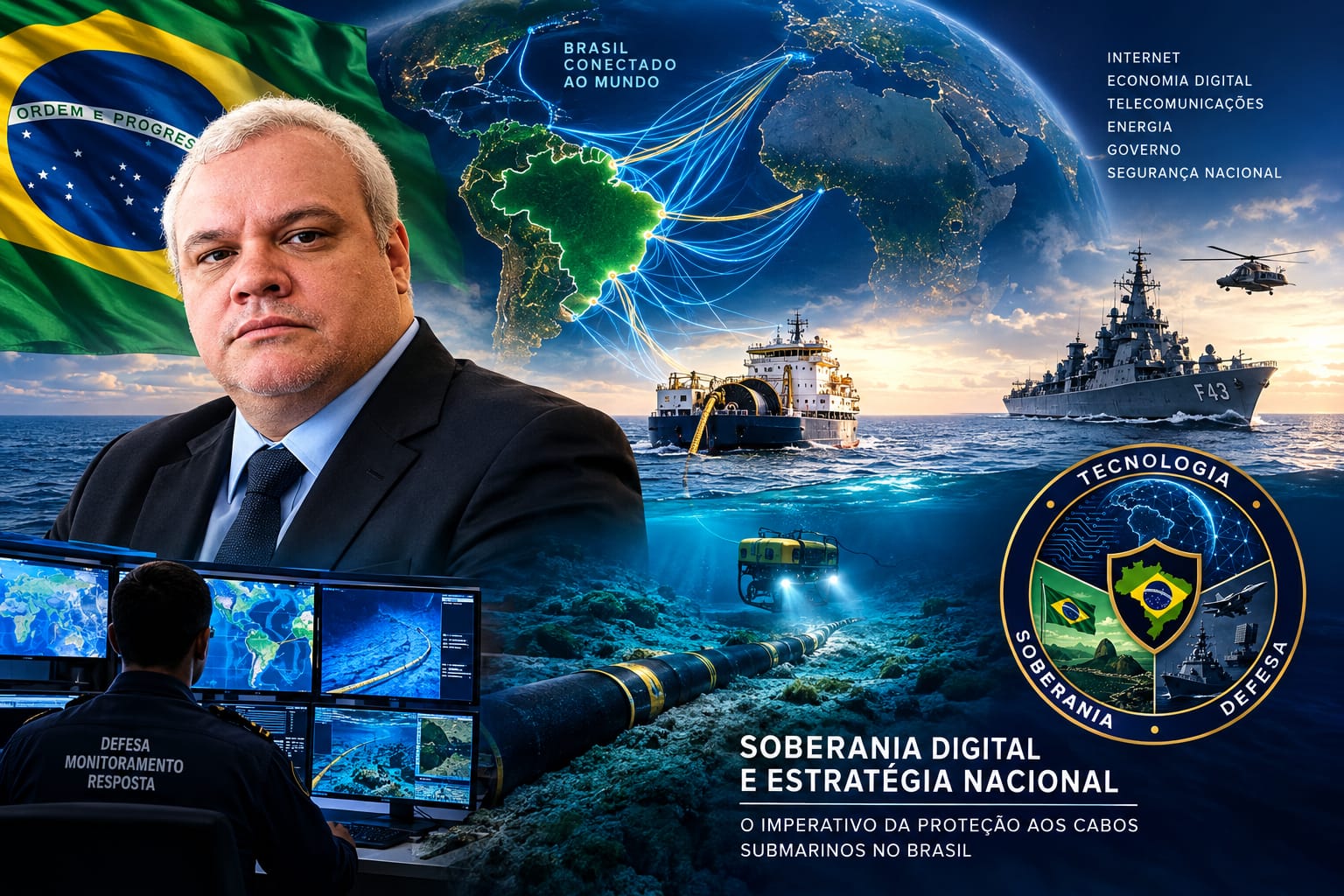 Soberania Digital e Estratégia Nacional: O Imperativo da Proteção aos Cabos Submarinos no Brasil